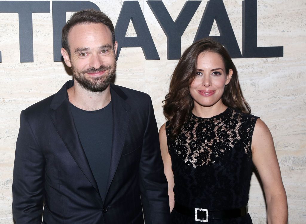 Charlie Cox and wife Samantha Thomas pose at The Opening Night of "Betrayal"