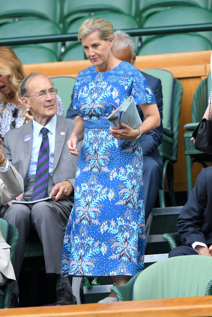 Duchess Sophie just wore her 2019 Wimbledon waffle sundress Duchess Sophie just wore her 2019 Wimbledon waffle sundress