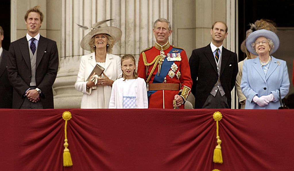 Charles and Camilla made their balcony debut at Trooping the Colour 2005