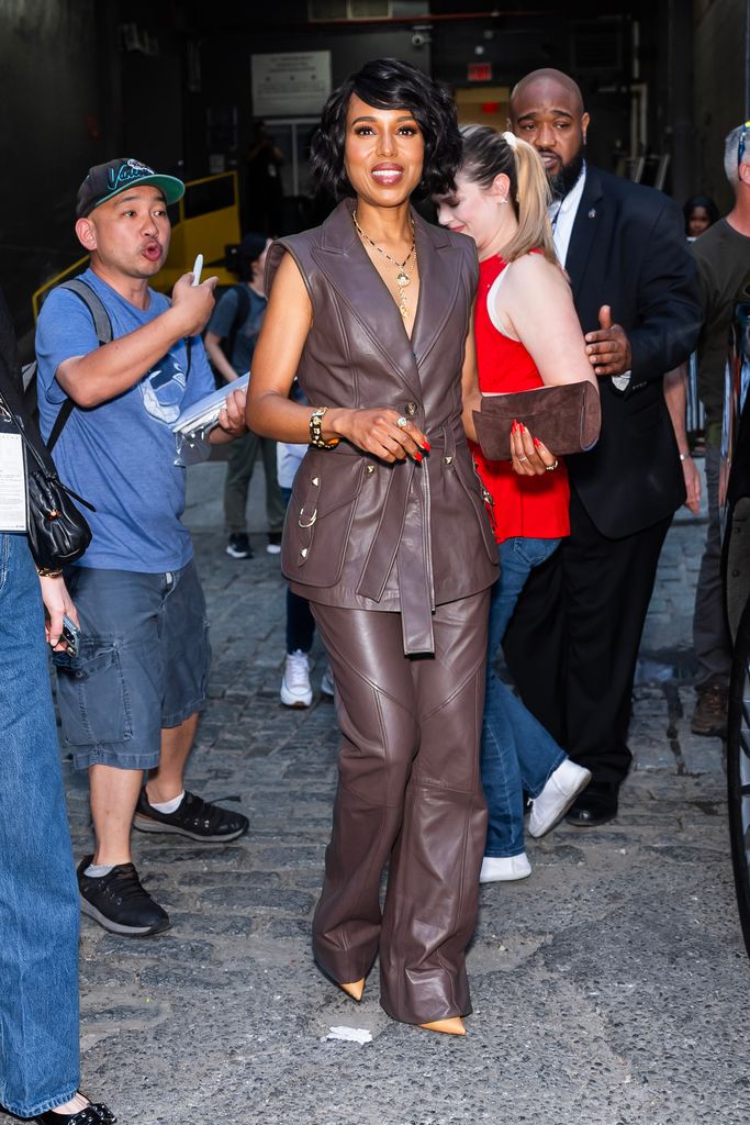 Kerry Washington dressed to impress as she was seen in Tribeca, New York