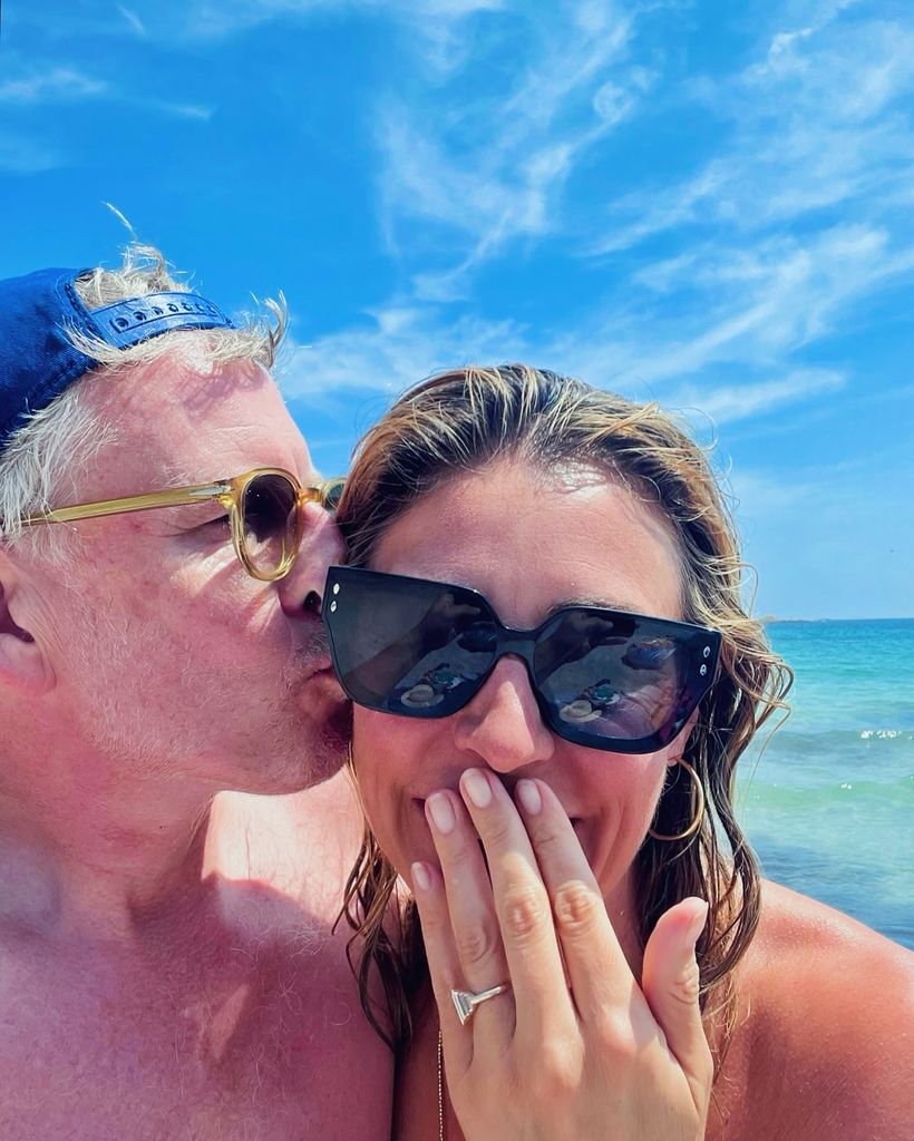 Cat deeley beach selfie with Patrick Kielty