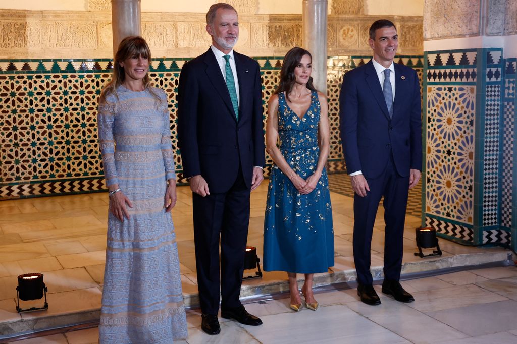 Queen Letizia's fit-and-flare dress had a magnificent floral pattern