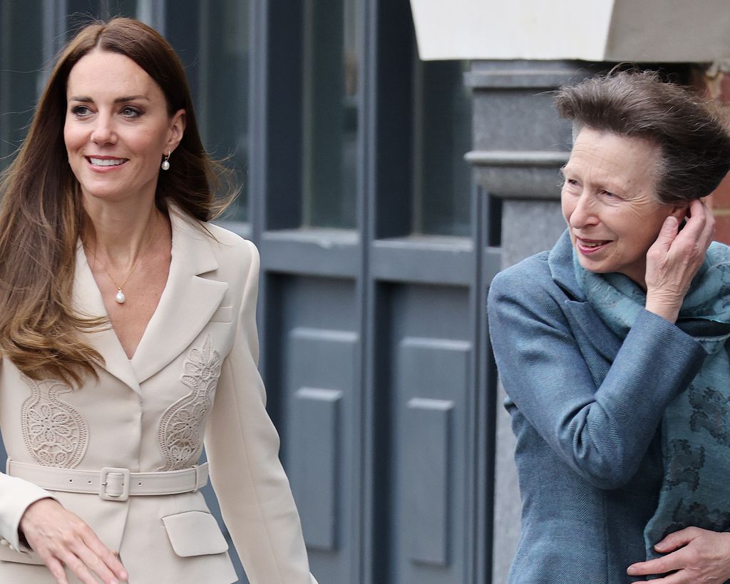 Princess Kate and Princess Anne visit The Royal College of Obstetricians & Gynaecologists on April 27, 2022 