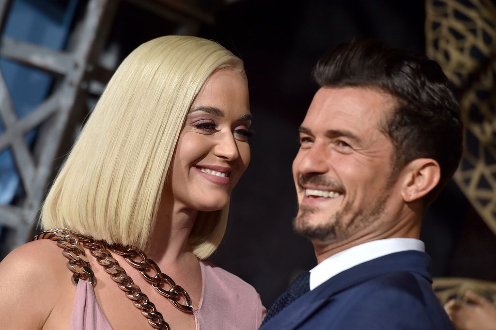 Katy Perry and Orlando Bloom attend the LA Premiere of Amazon's 