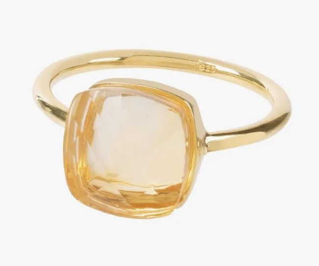 citrine ring wolf and badger
