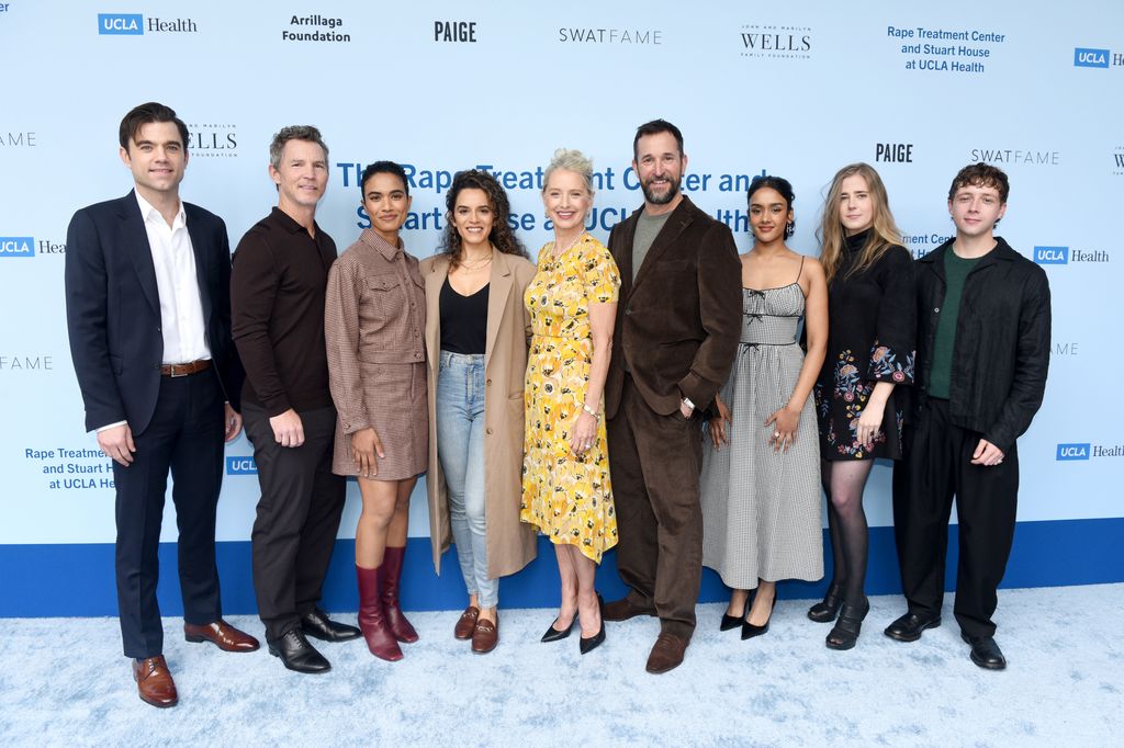 Patrick Ball, Shawn Hatosy, Supriya Ganesh, Sepideh Moafi, Katherine LaNasa, Noah Wyle, Shabana Azeez, Taylor Dearden and Gerran Howell attend the Rape Treatment Center and Stuart House Annual Brunch