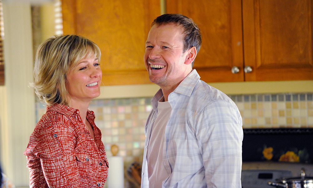 Amy Carlson and Donnie Wahlberg in Blue Bloods