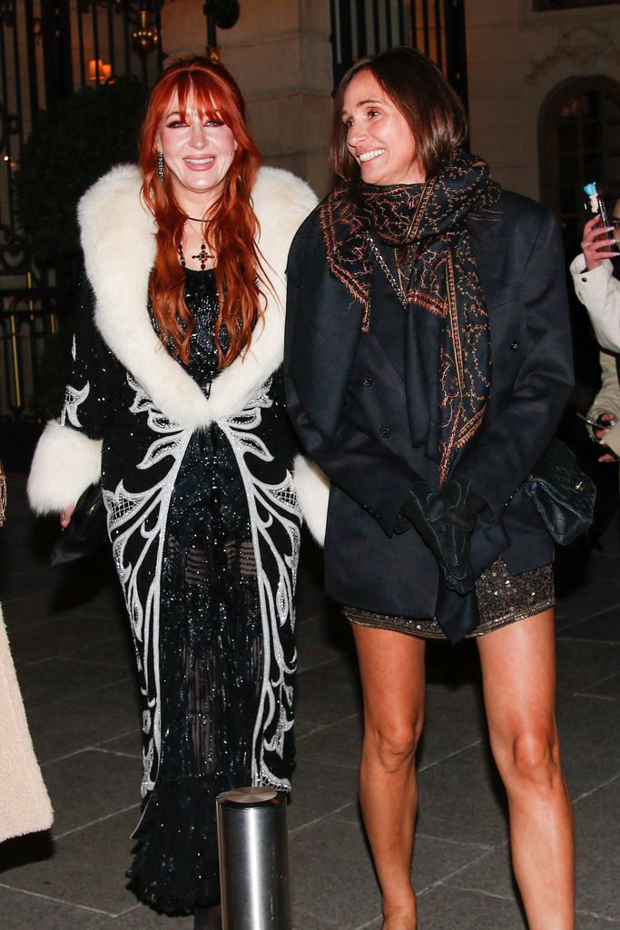 Yoni Helbitz and Charlotte Tilbury leaving their hotel for Kate Moss birthday in Paris