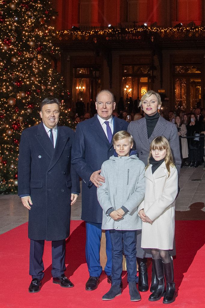 The Monaco royals got into the festive spirit 