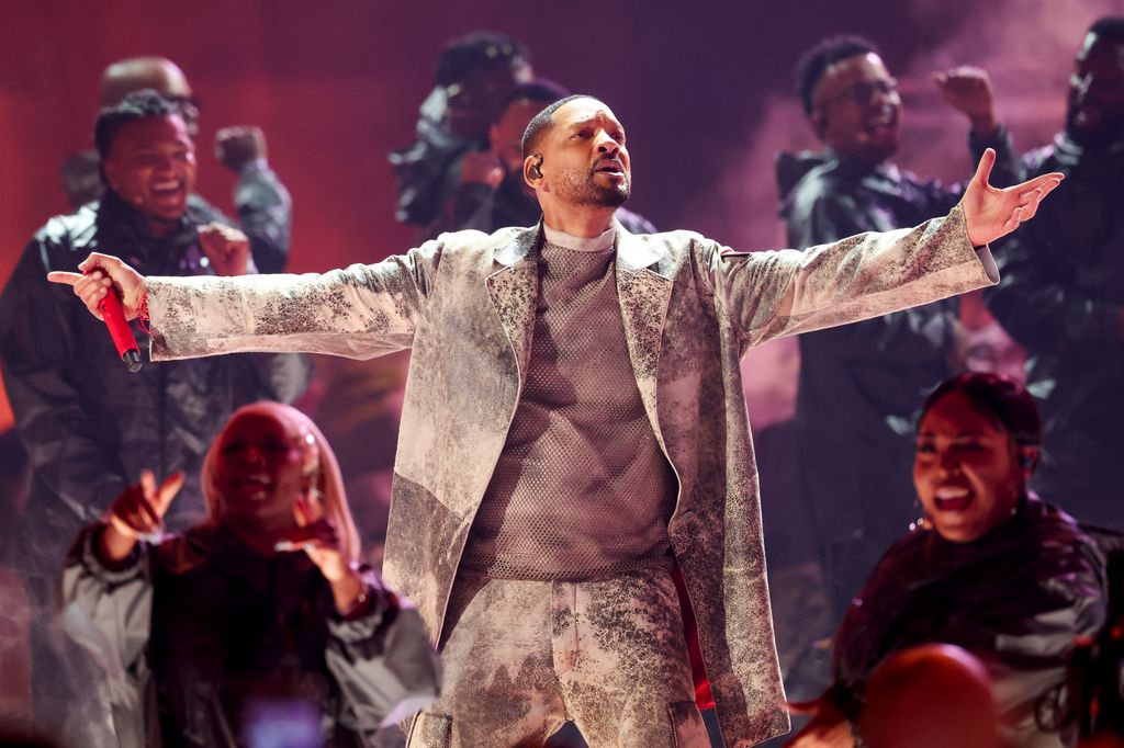 Will Smith performs onstage at the 2024 BET Awards