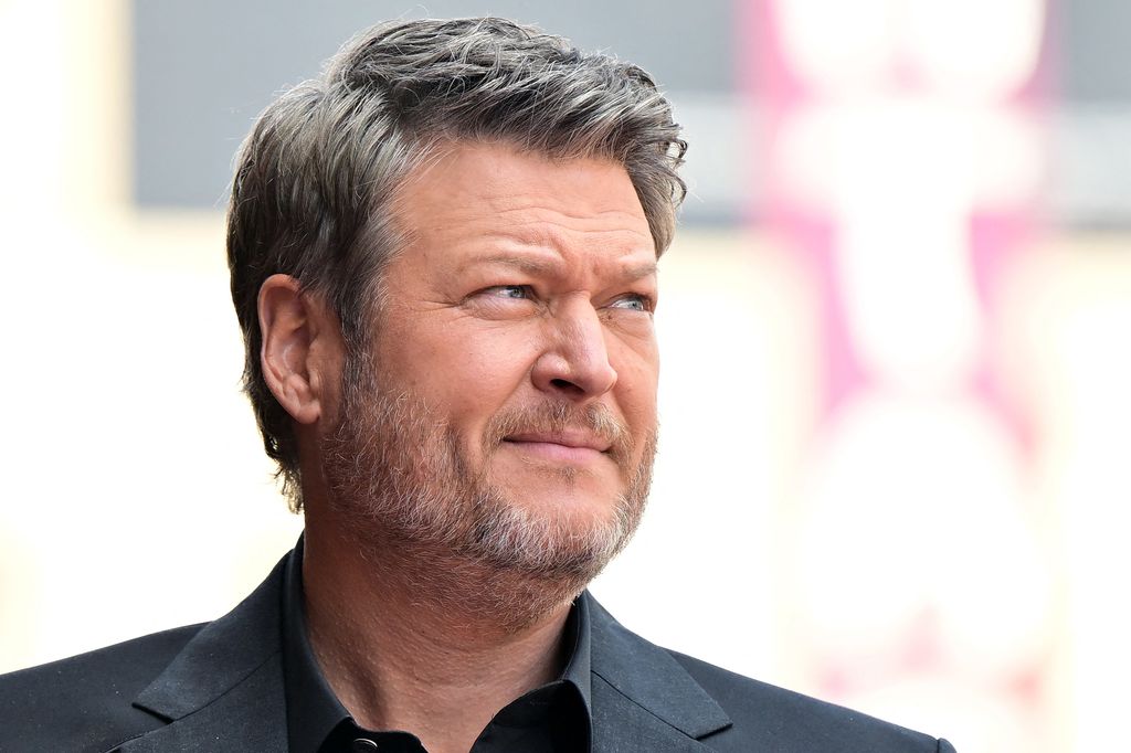 Blake Shelton looks on during his Hollywood Walk of Fame Star ceremony, in Hollywood, California, on May 12, 2023