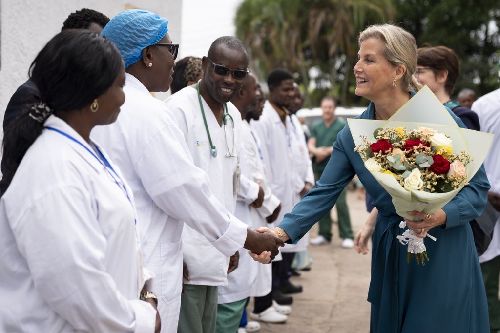 Duchess Sophie of Edinburgh during visit to Democratic Republic of Congo