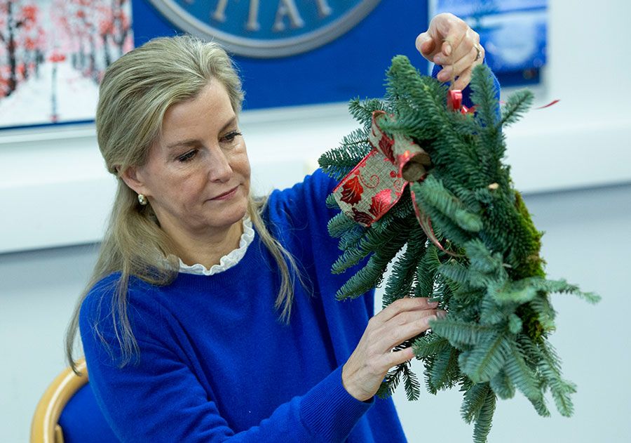 sophie wessex wreath making