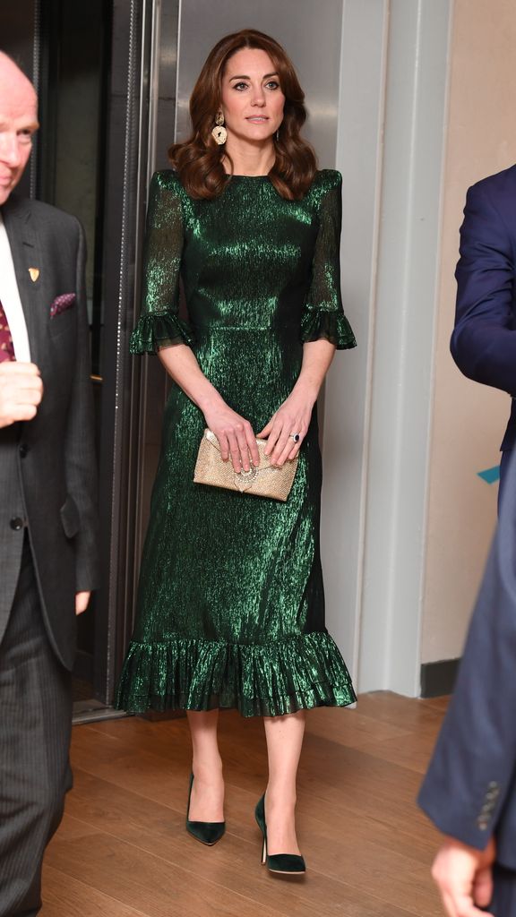 Catherine, Duchess of Cambridge in green dress