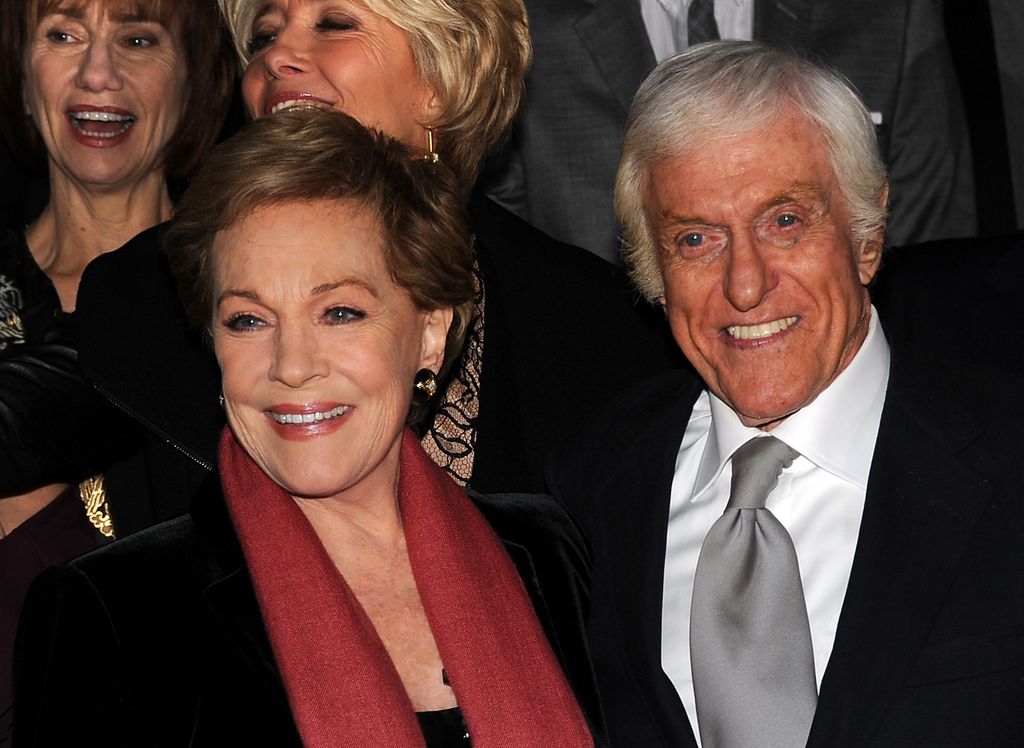 Julie Andrews and Dick Van Dyke attend the U.S. premiere of Disney's "Saving Mr. Banks", the untold backstory of how the classic film "Mary Poppins" made it to the screen, at the Walt Disney Studios on December 9, 2013 in Burbank, California