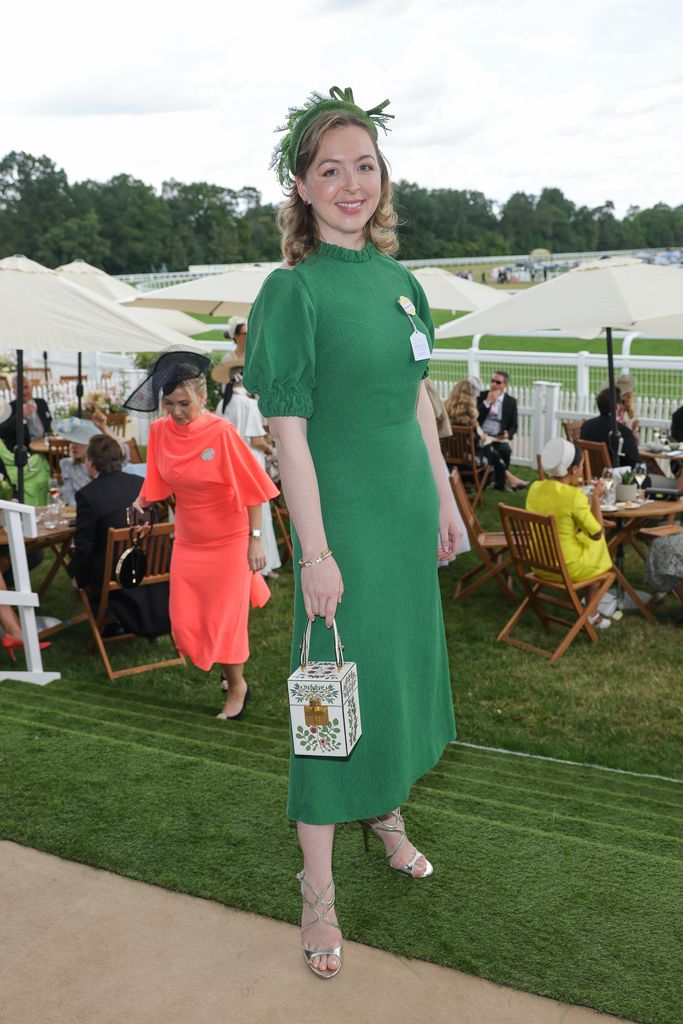 Zenouska Mowatt dazzled in a green Emilia Wickstead dress