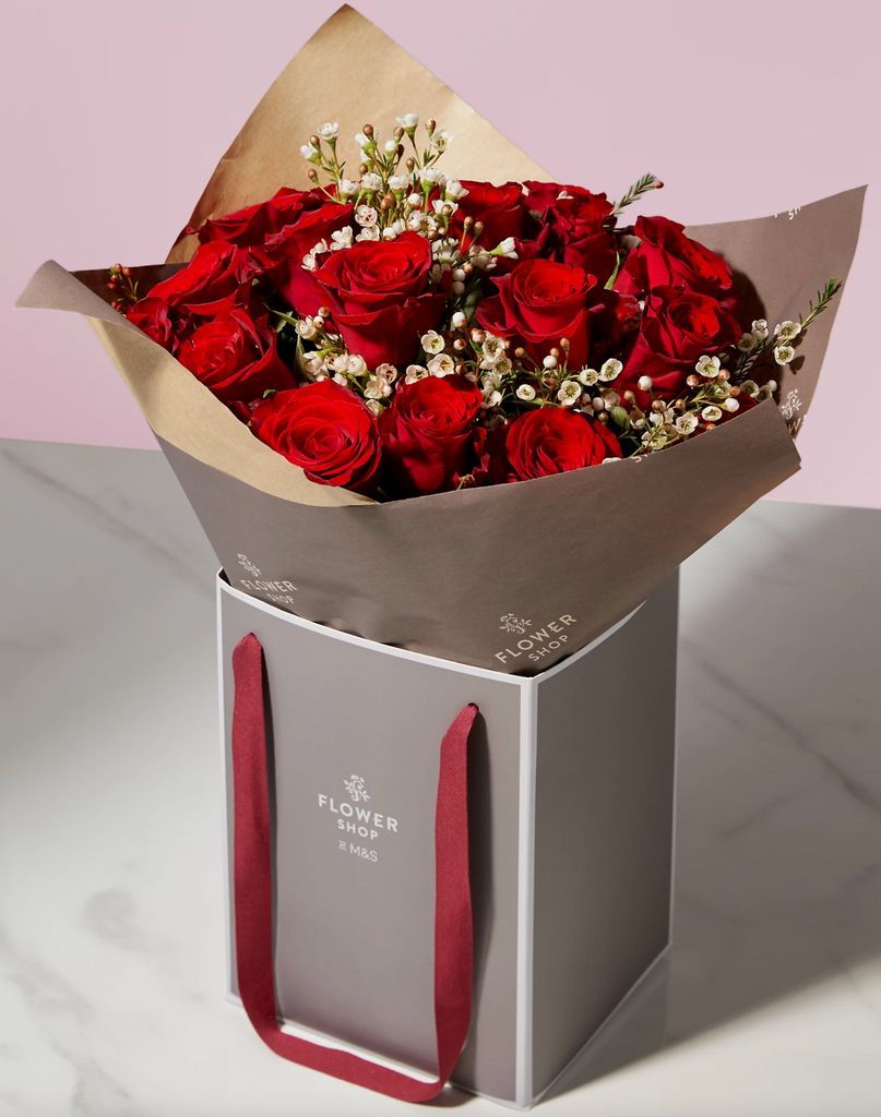 Valentine's Red Rose Gift Bag