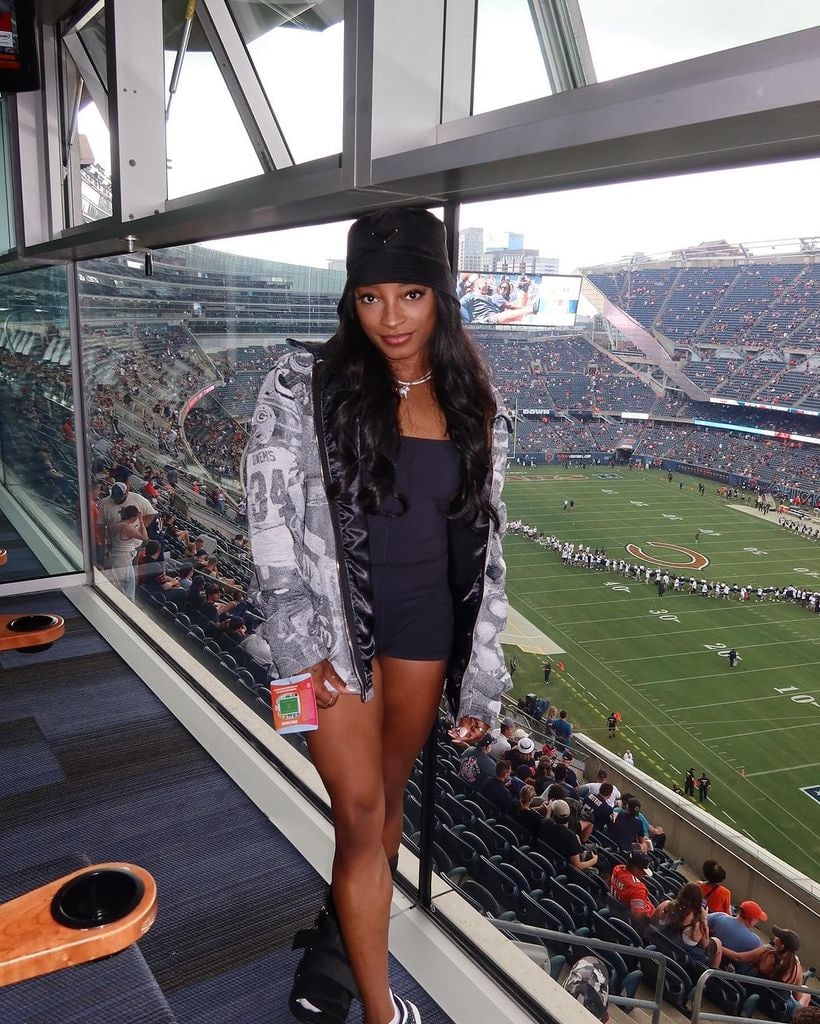 Simone Biles at Chicago Bears Stadium