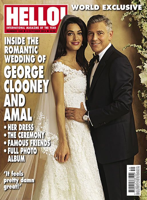 Amal George Clooney wedding hello cover