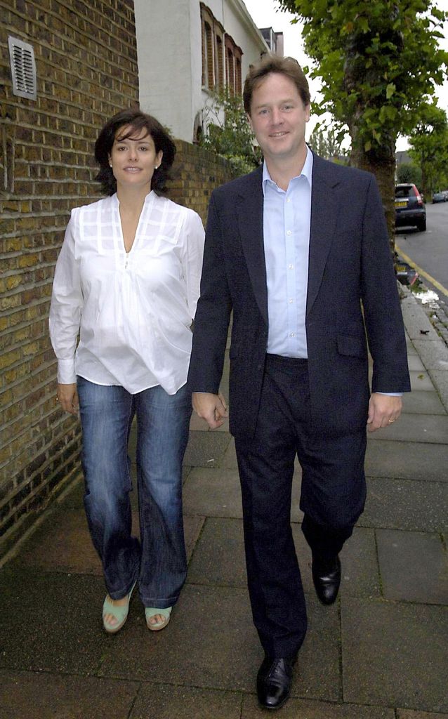 Nick Clegg and his wife Miriam Gonzalez Durantez