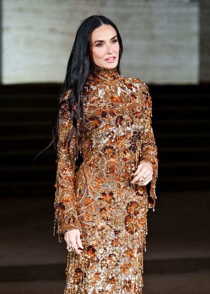 demi moore milan gucci show