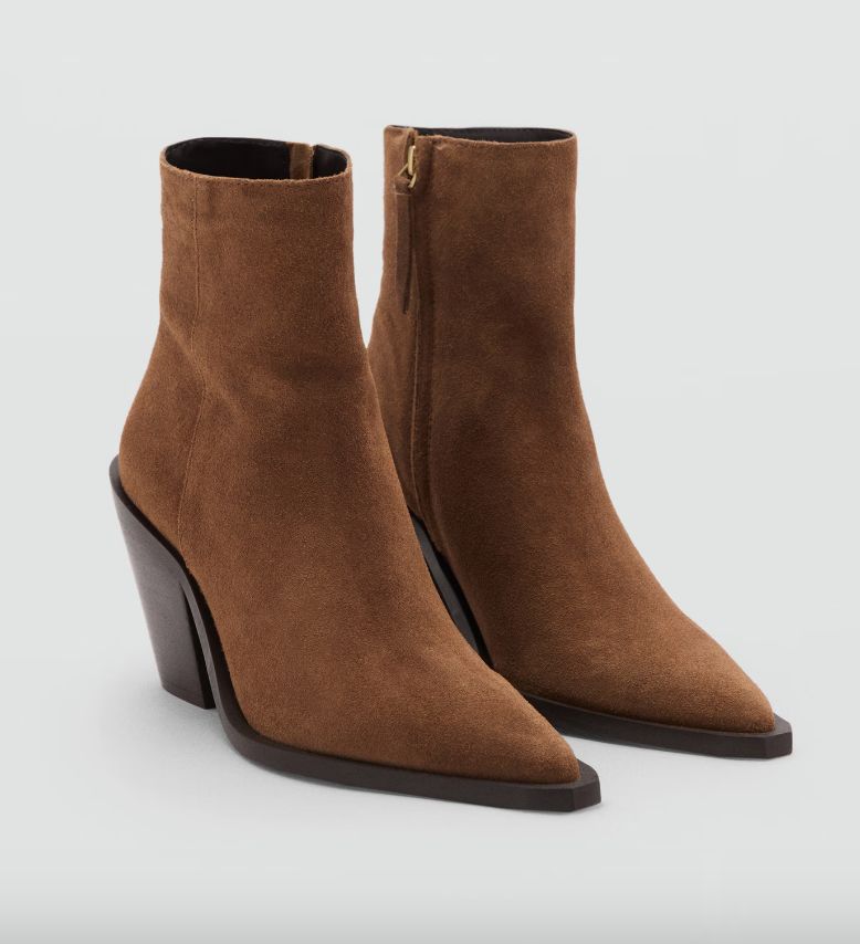 Sepatu bot suede barat mangga