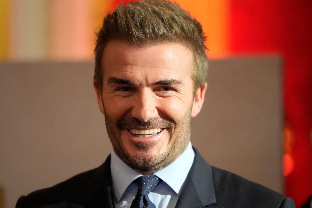David Beckham smiling at King's Foundation charity awards