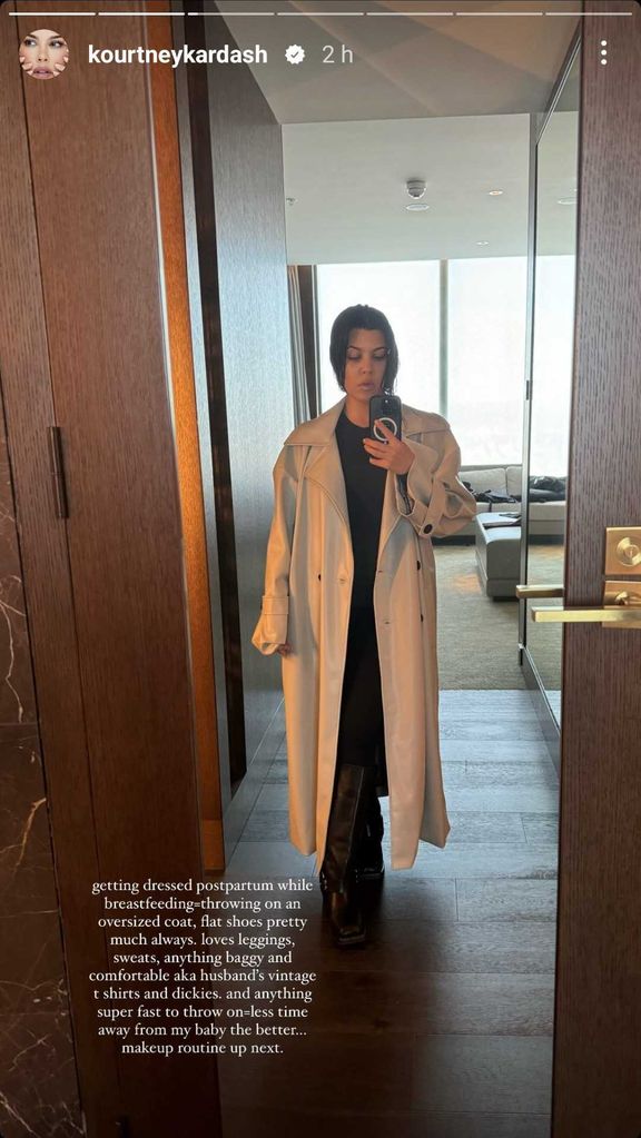 Kourtney Kardashian shares her morning getting ready routine