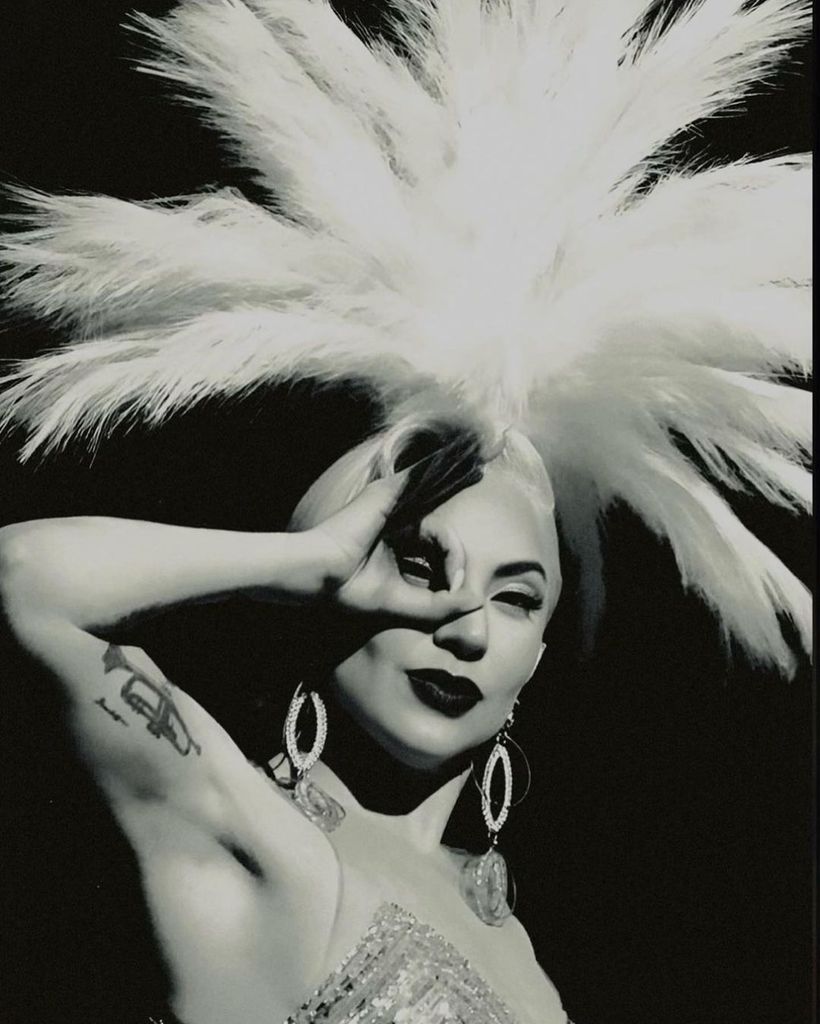 Lady Gaga in a still from her Las Vegas Jazz + Piano residency