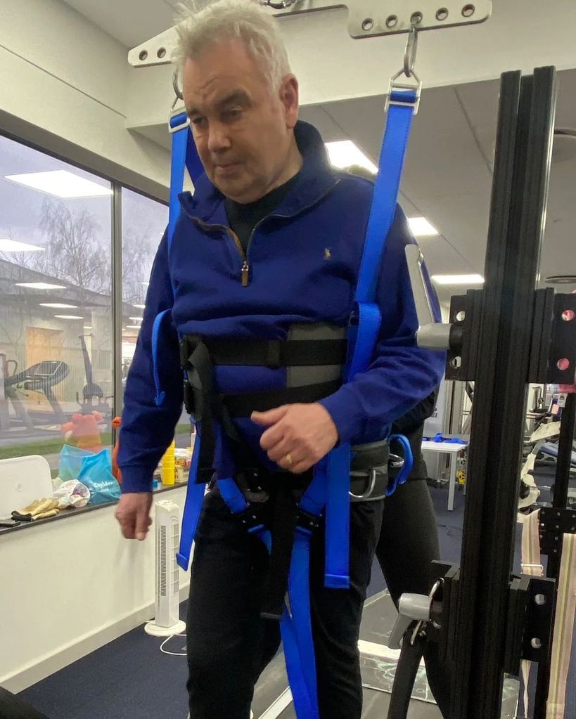 Eamonn Holmes during a rehab session