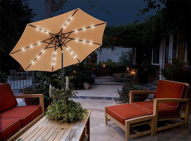 Amazon Glamhaus LED parasol