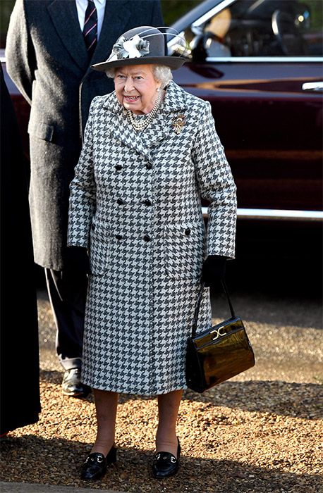 the queen dogtooth coat