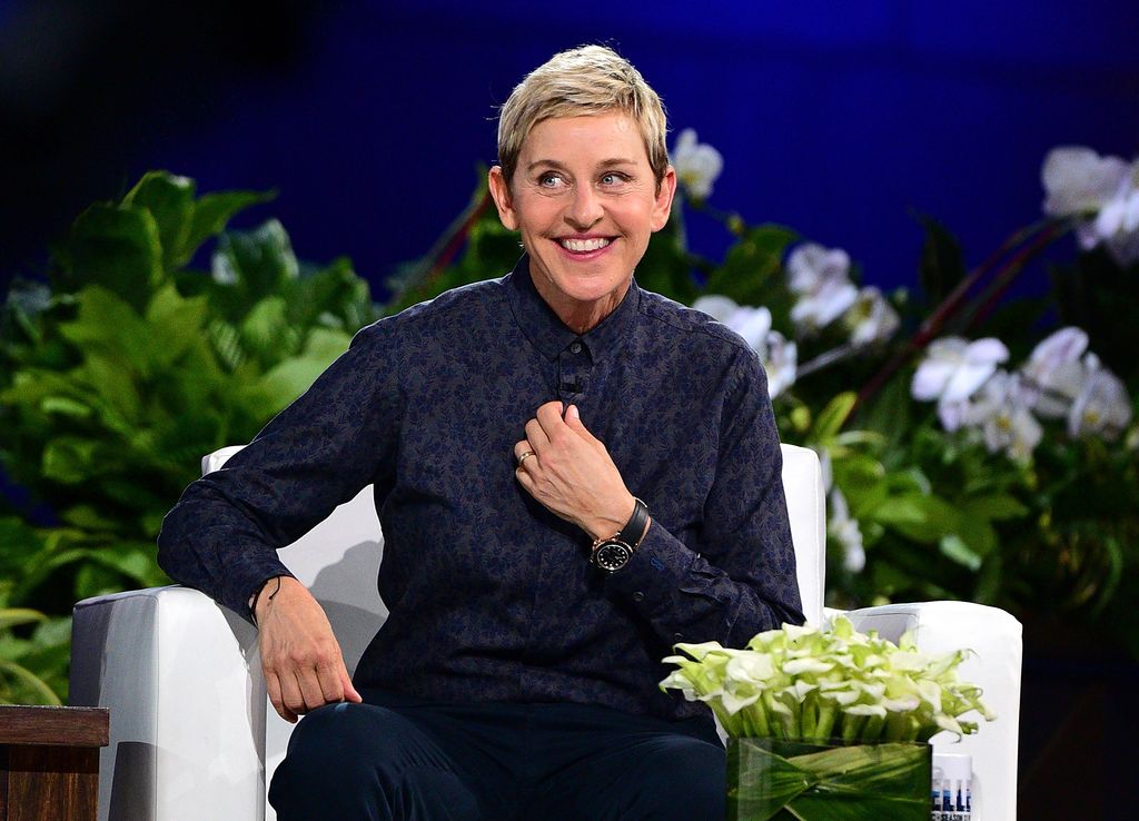 Ellen Degeneres hosts 'The Ellen Degeneres Show' Season 13 Bi-Coastal Premiere at Rockefeller Center on September 8, 2015 in New York City