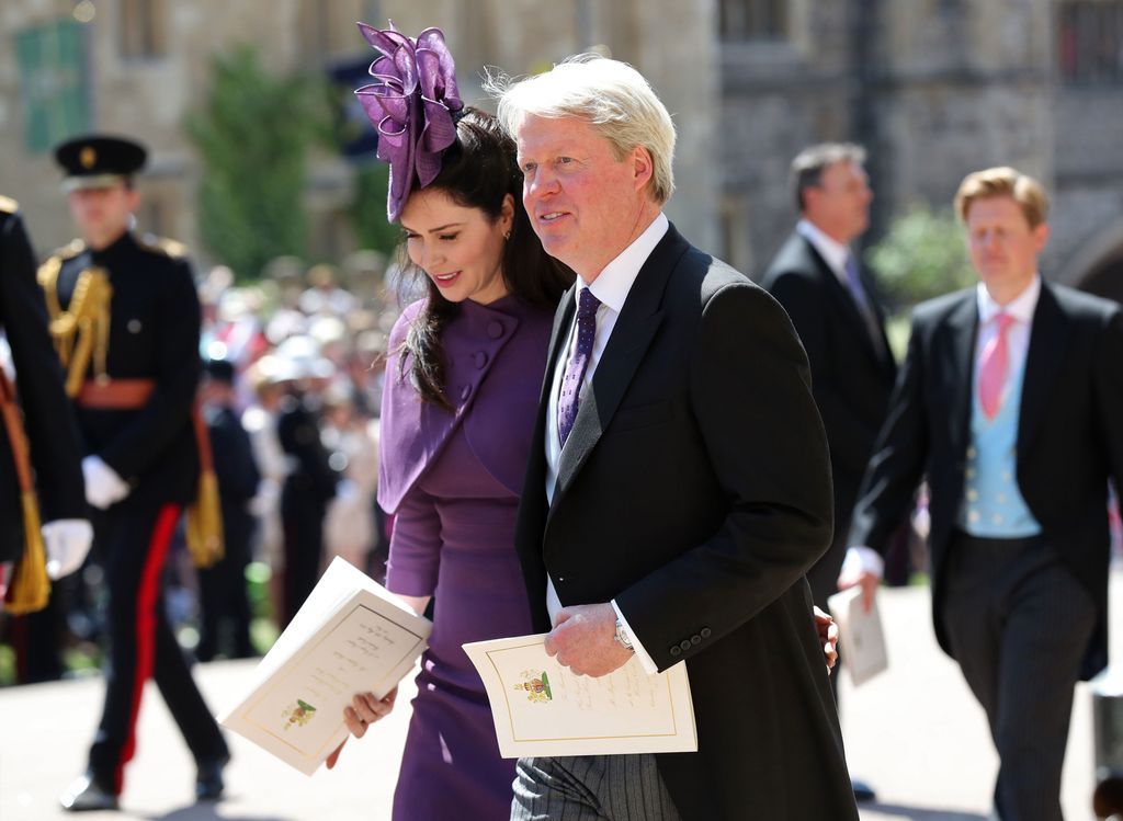 Charles and Karen attending Prince Harry's wedding