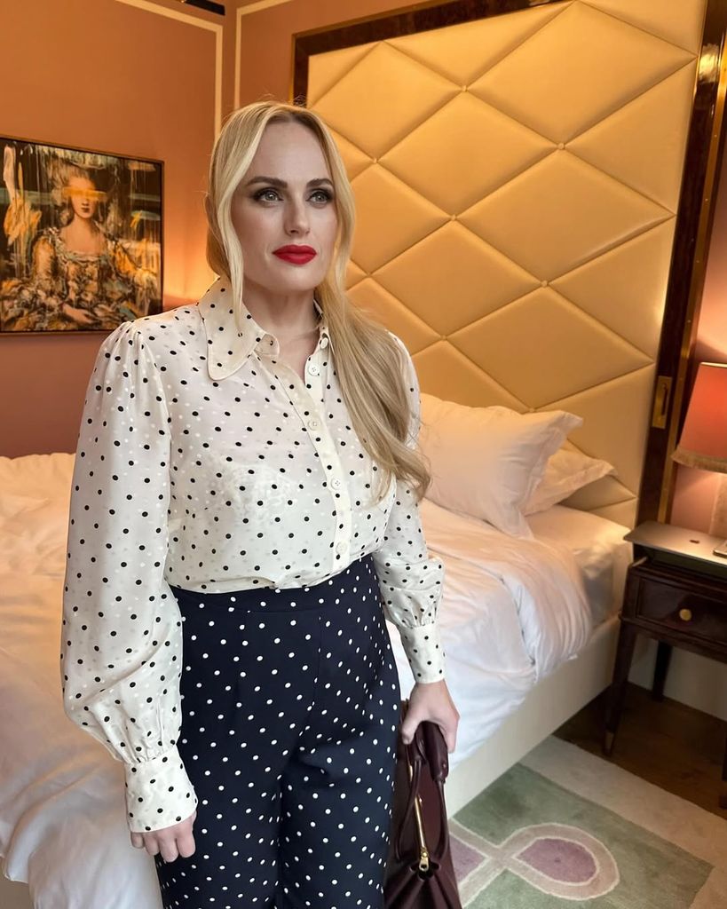 Rebel Wilson polka dots