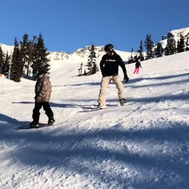 david cruz beckham snowboard