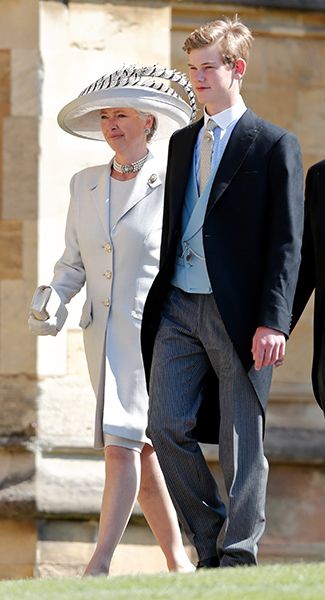 royal nanny tiggy leggy bourke at prince harry wedding