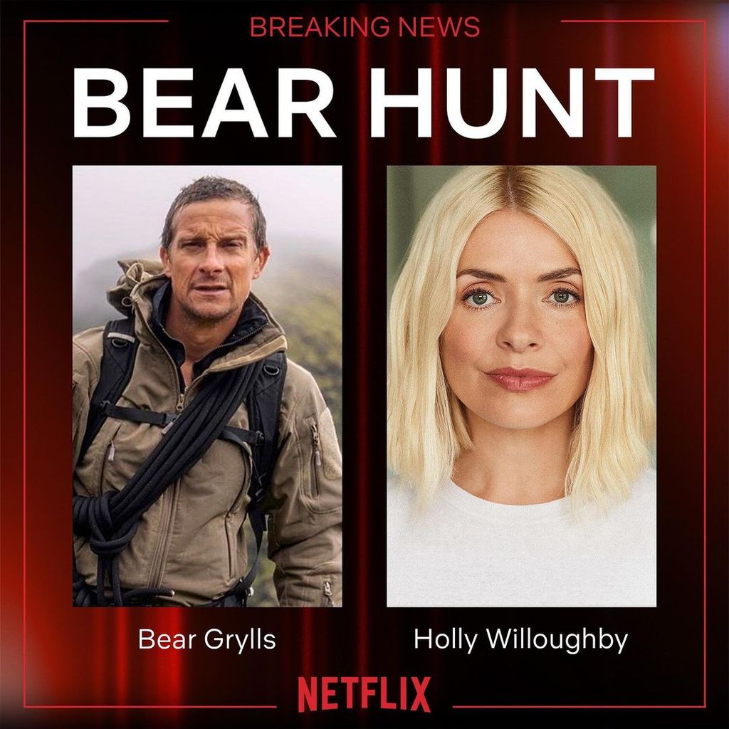 Holly Willoughby and Bear Grylls are set to star in Bear Hunt