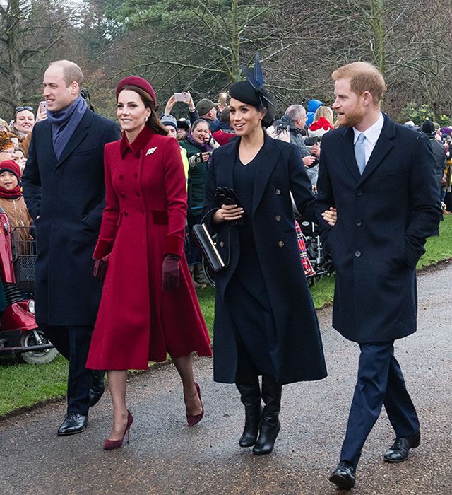sussexes and cambridges at church