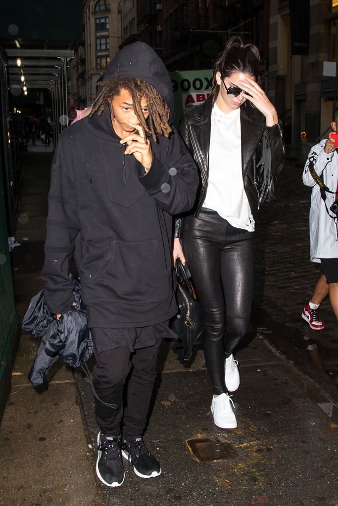 Kendall Jenner and Jaden Smith are seen in SoHo on June 1, 2015 in New York City