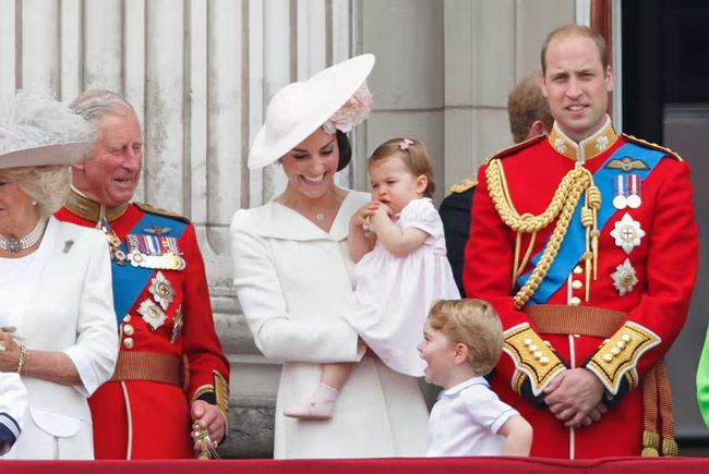 Prince George laughing at Trooping the Colour