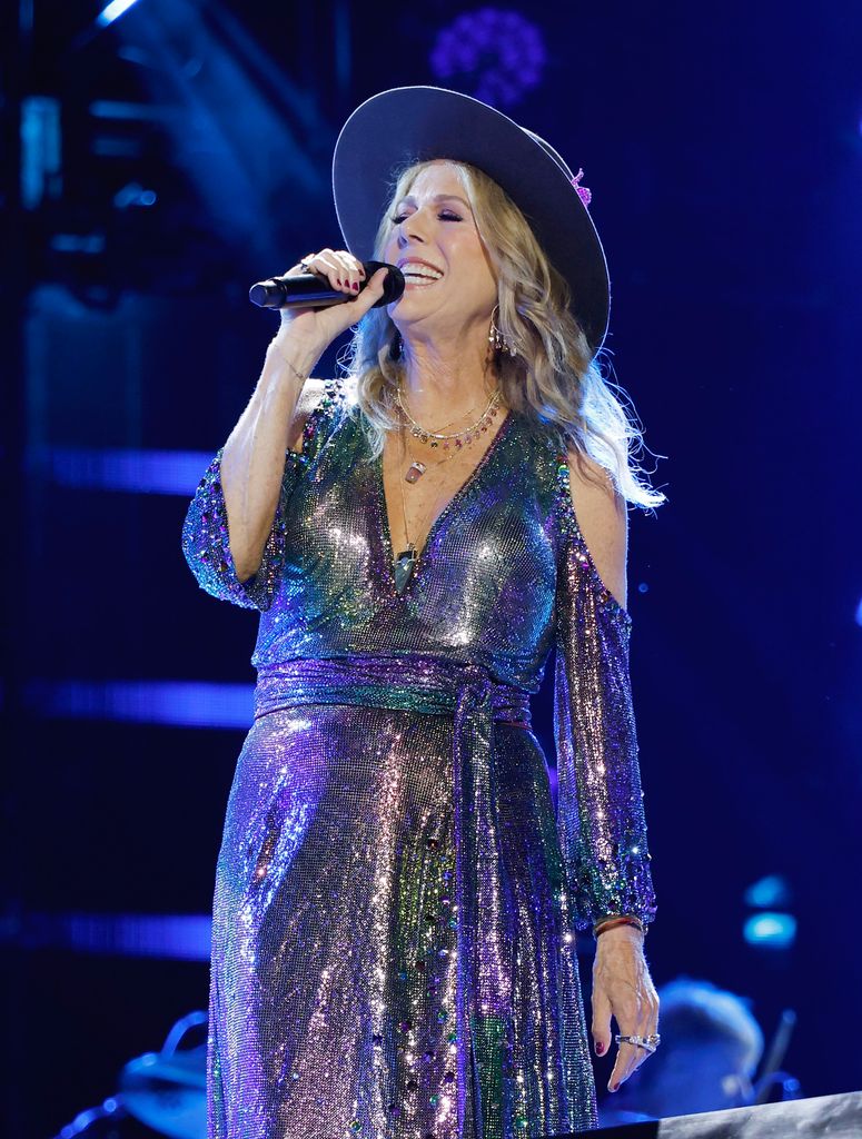 Rita Wilson performs on the main stage during CMA Fest 2025 at Nissan Stadium on June 06, 2025 in Nashville, Tennessee