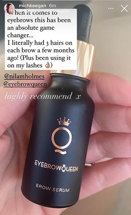 michelle keegan eyebrow queen serum instagram