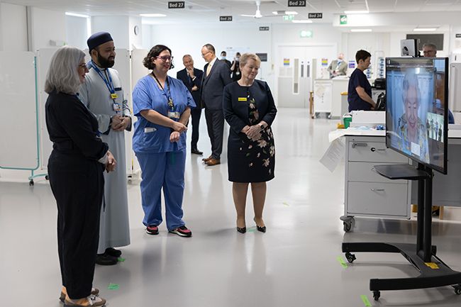 the queen hospital opening virtual