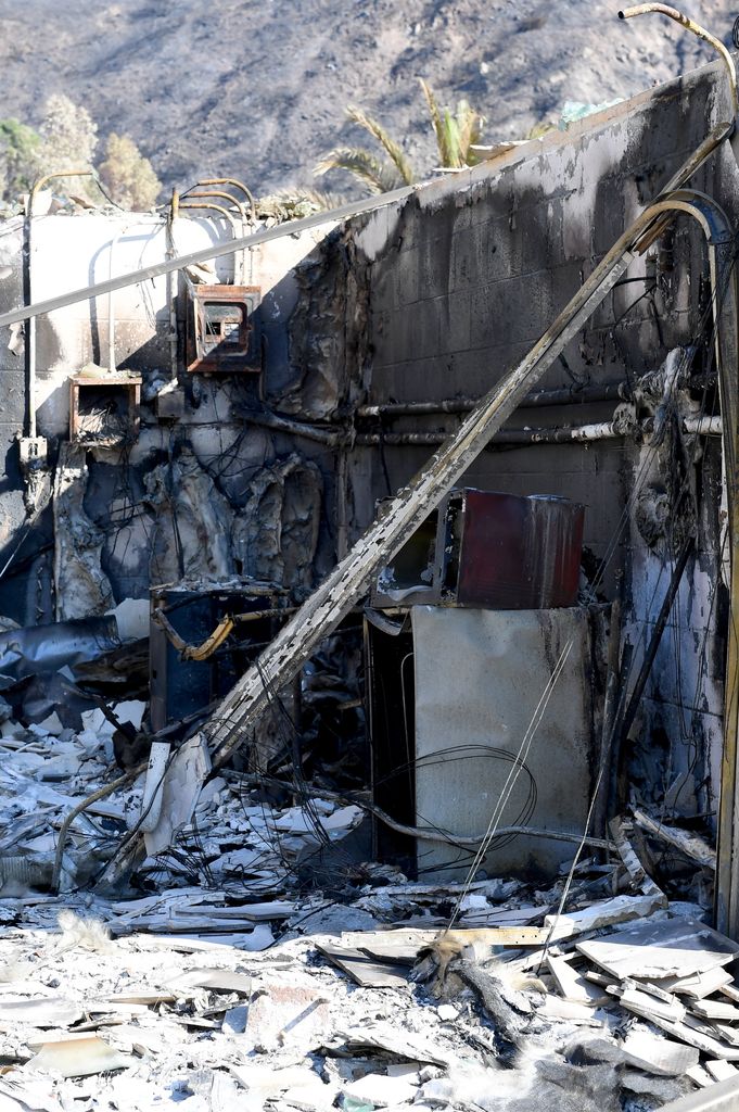 Willow Smith's Malibu home is seen in ruins after it was destroyed by the LA wildfires which began on January 7