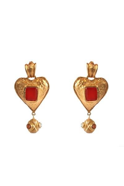 khaiden bijoux heart earrings