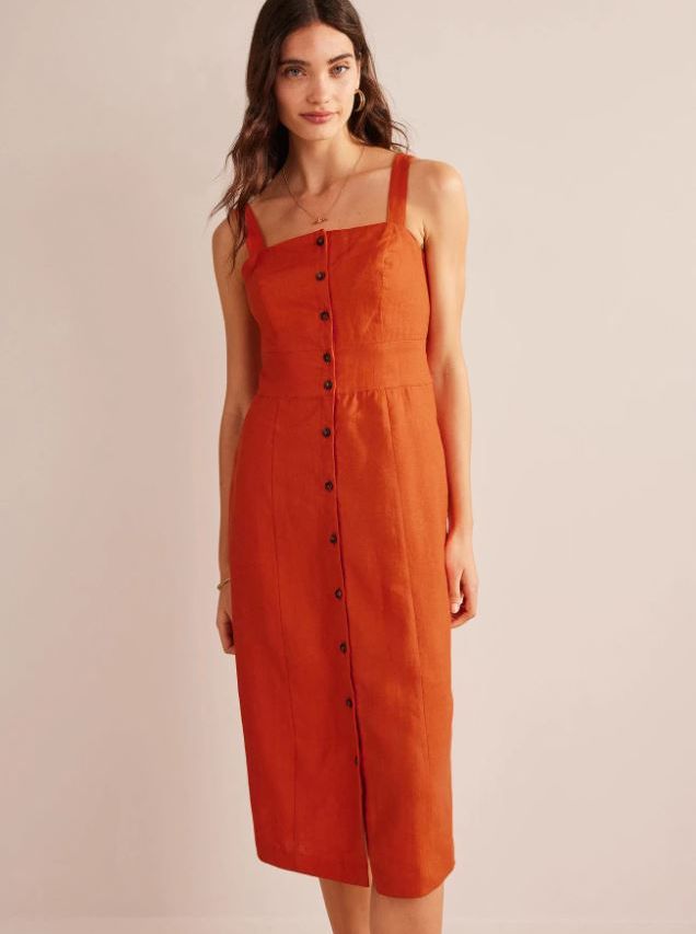 boden orange dress 