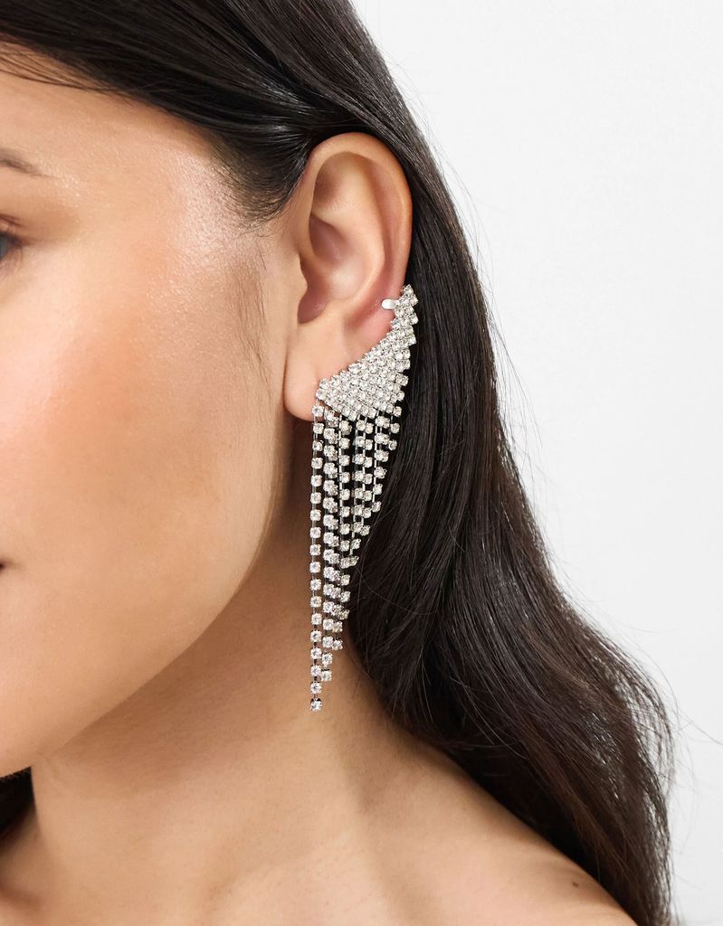 Cupchain Climber Drop Earrings