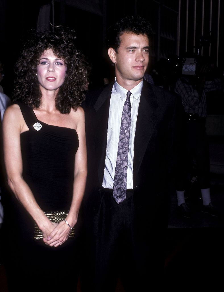Rita Wilson and Tom Hanks attend the "Nothing in Common" Century City Premiere on July 21, 1986 at Plitt's Century Plaza Theatres in Century City, California