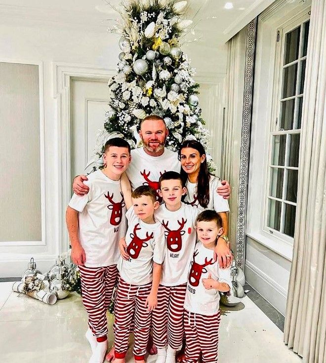 Coleen Rooney and family at Christmas